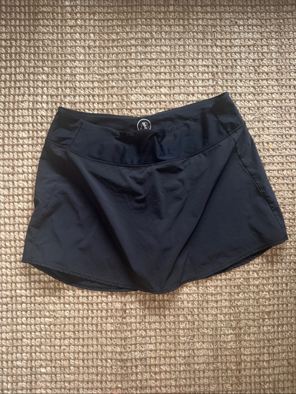Addison Bay Black Women's Athletic Skort with Built-In Short